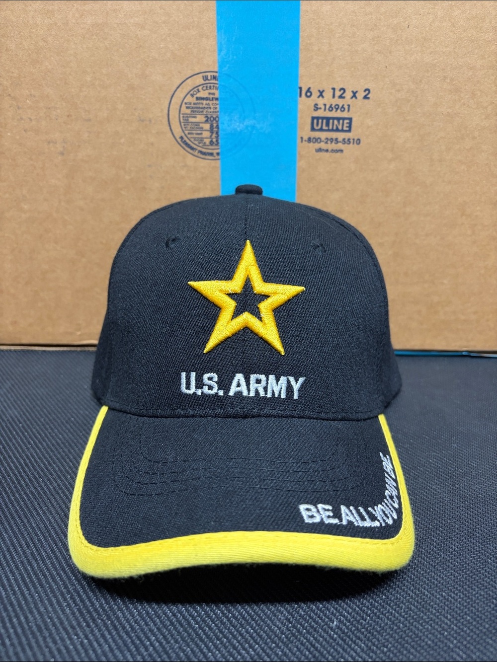 U.S. Army Black Hat Black and Gold